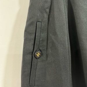 Chanel Black Wool Mini Pencil Skirt Size 42